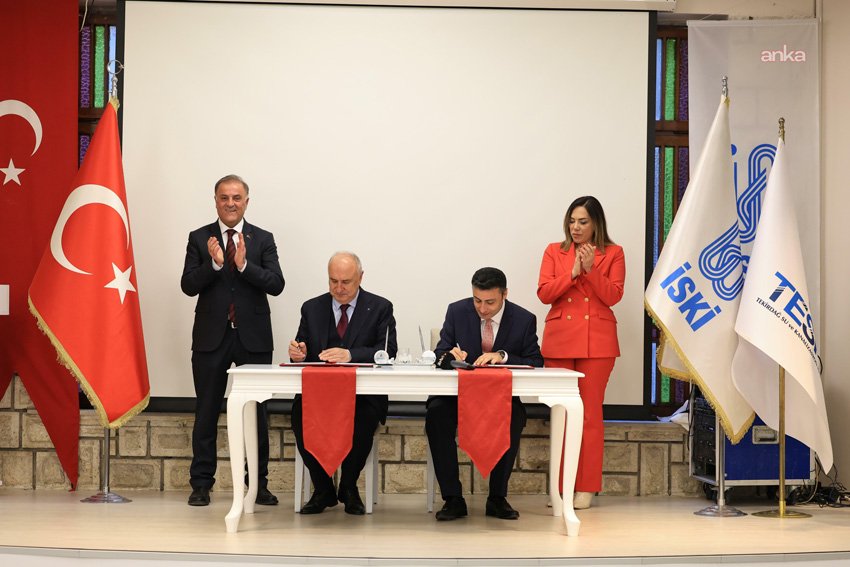 İBB Başkanvekili Nuri Aslan, İSKİ ve TESKİ arasında imzalanan protokol