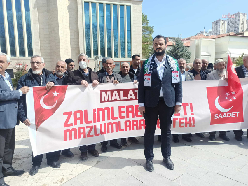 Saadet Partisi Malatya il teşkilatı, Cuma namazı çıkışı ABD ve