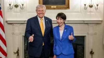  ABD Başkanı Donald Trump, Japonya Başbakanı Sanae Takaichi ile Beyaz