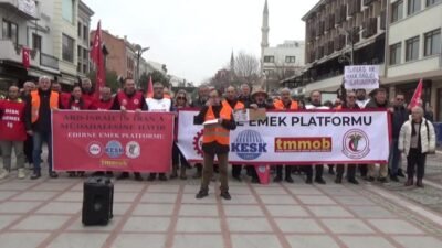 Edirne Emek Platformu, ABD ve İsrail'in, İran'a yönelik saldırılarını protesto