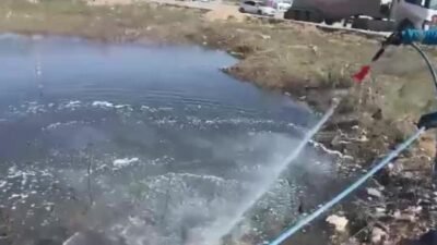 Adıyaman Belediyesi Park ve Bahçeler Müdürlüğü’ne bağlı ilaçlama ekipleri, uzun