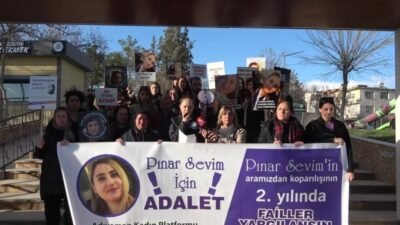 Adıyaman Kadın Platformu tarafından 2024'te öldürülen “Pınar Sevim için adalet”