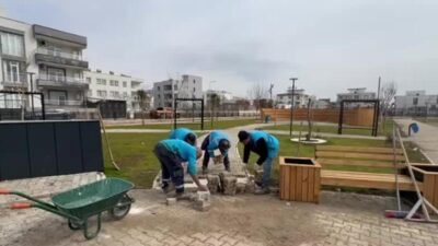 Adıyaman Belediyesi tarafından Yeni Mahalle’de yapımı sürdürülen Sırrı Süreyya Önder
