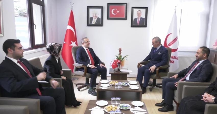 AK Parti’den Yeniden Refah Partisi’ne bayram ziyareti AK Parti heyeti, Ramazan Bayramı dolayısıyla Yeniden Refah Partisi'ni ziyaret