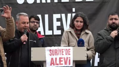 Alevi sivil toplum örgütleri Suriye'de Alevilere yönelik saldırıları Hatay'ın Samandağ