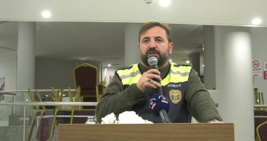 Ankara Büyükşehir Belediyesi, moto kuryeleri iftar sofrasında buluşturdu Ankara Büyükşehir Belediyesi (ABB), Tüm Anadolu Motosikletli Kuryeler Federasyonu (TAMKF) üyelerini