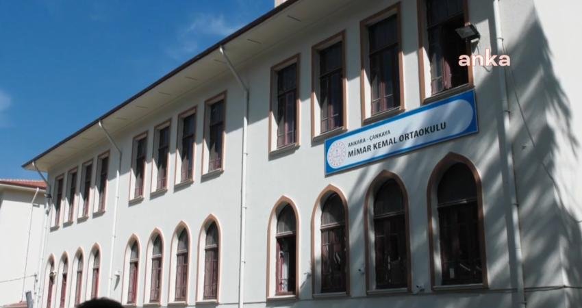Ankara İl Milli Eğitim Müdürlüğü, Çankaya'daki Mimar Kemal Ortaokulunun kapatılacağına