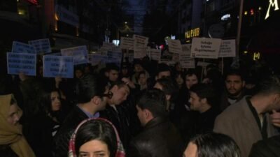 Ankara’da üniversite öğrencileri, Ekrem İmamoğlu’nun tutuklanmasıyla başlayan 19 Mart eylemlerinin