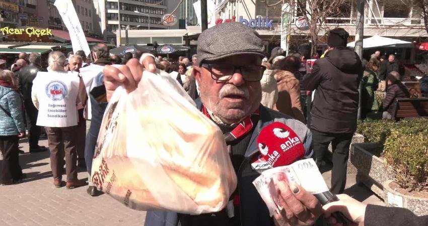 Emekli bir vatandaş, "Özlem Hanım da diyor ki 'Emekli gariban',