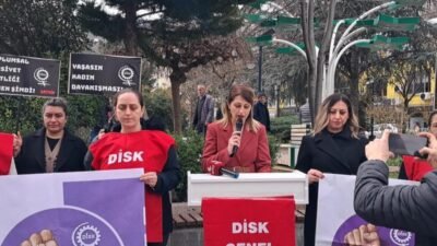 DİSK Rize-Artvin Şube Başkan Yardımcısı Yeşim Sancal, 8 Mart Dünya