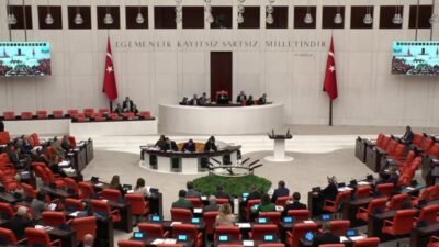 CHP Kadın Kolları Genel Başkanı Asu Kaya, TBMM Genel Kurulu’nda,