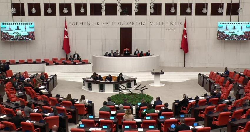 CHP Kadın Kolları Genel Başkanı Asu Kaya, TBMM Genel Kurulu’nda,