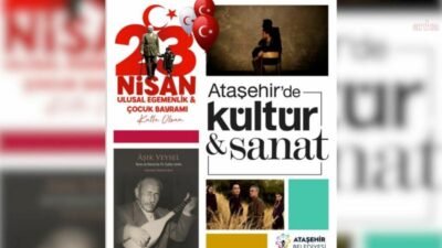 Ataşehir Belediyesi, nisan ayında her yaştan katılımcıya hitap edecek sanat