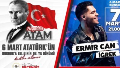 Burdur Belediyesi, Ulu Önder Mustafa Kemal Atatürk’ün kente gelişinin 96’ncı yıl