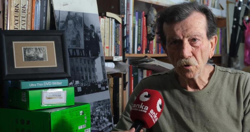 Atatürk'ün Eğirdir Tren Garı'nda dinlenirken çekilen ve bugüne kadar hiçbir