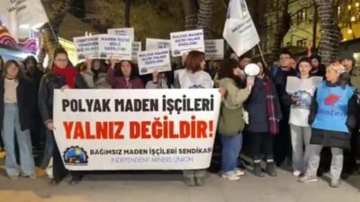 Bağımsız Maden-İş’ten Polyak Madencilik için Ankara’da eylem: Ya talepleri kabul edin ya Kınık’ı terk edin Bağımsız Maden İş Sendikası, Polyak Madencilik işçilerine destek amacıyla, "Polyak