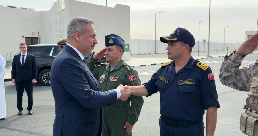 Dışişleri Bakanı Hakan Fidan, Doha'daki Katar-Türk Birleşik Müşterek Kuvvet Komutanlığı