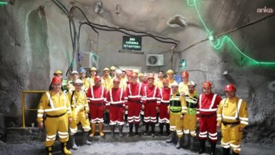 Çalışma ve Sosyal Güvenlik Bakanı Vedat Işıkhan, Çayeli Bakır Madeni’ni ziyaret