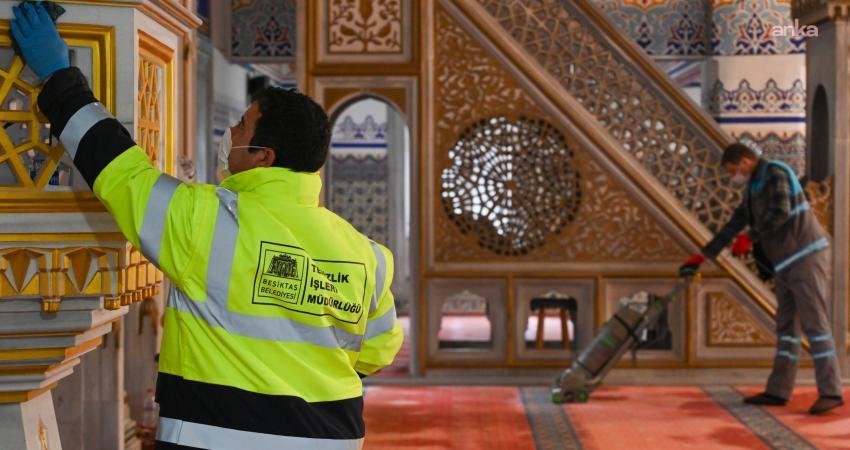 Beşiktaş Belediyesi, Ramazan Bayramı öncesinde ilçe genelindeki camilerde yürüttüğü kapsamlı