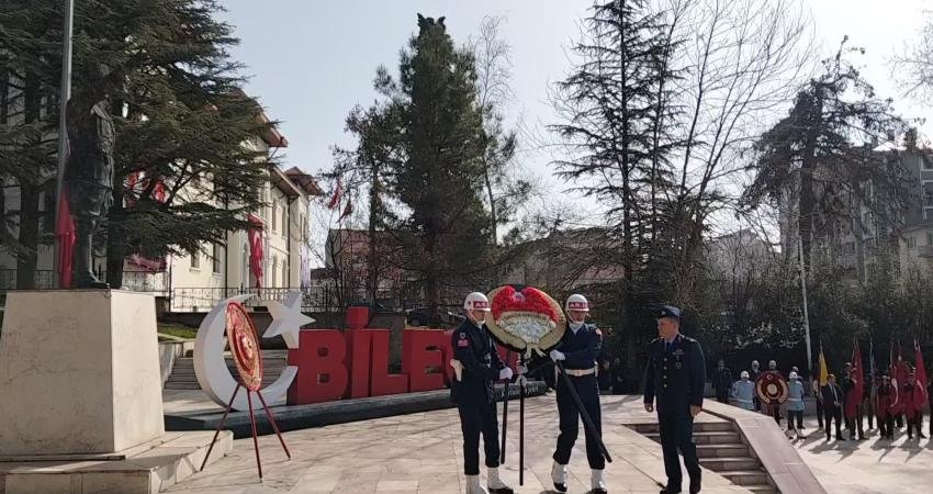 Bilecik'te 18 Mart Çanakkale Zaferi ve Şehitleri Anma Günü dolayısıyla