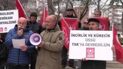 ABD ve İsrail'in İran'a yönelik protestoları Bilecik'te protesto edildi. Vatan