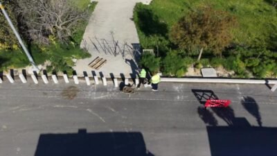 Bodrum Belediye Başkanı Tamer Mandalinci, Bitez Mahallesi Bergamut Caddesi’nde yürütülen