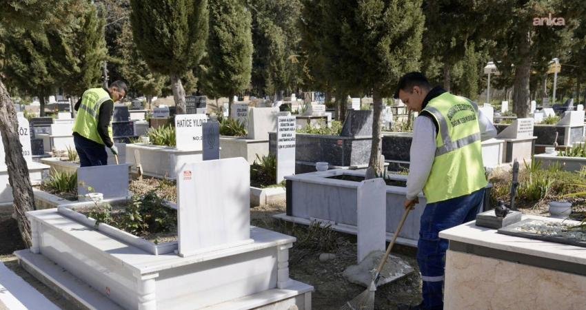 Burhaniye Belediyesi, Ramazan Bayramı öncesinde ilçedeki mezarlıklarda geniş kapsamlı temizlik