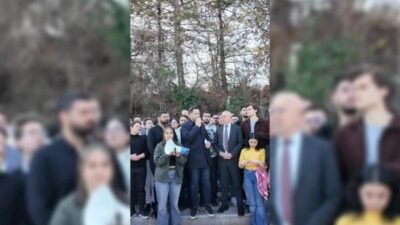 CHP Gençlik Kolları Genel Başkanı Cem Aydın, Hacettepe Üniversitesi öğrencilerinin