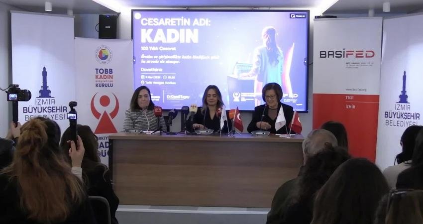 “Cesaretin Adı: Kadın” Zirvesi öncesinde ‘eşitlik’ çağrısı: Kadınların güçlenmesi ekonomik bir zorunluluktur İzmir’de 8 Mart Dünya Kadınlar Günü dolayısıyla düzenlenecek “Cesaretin Adı: