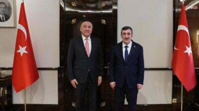 Cumhurbaşkanı Yardımcısı Cevdet Yılmaz, Türk Devletleri Teşkilatı Genel Sekreteri Kubanıçbek