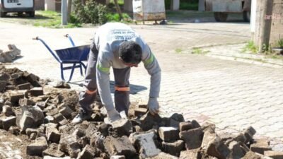 Ceyhan Belediyesi Fen İşleri Müdürlüğü ekipleri, ilçe genelinde yol ile