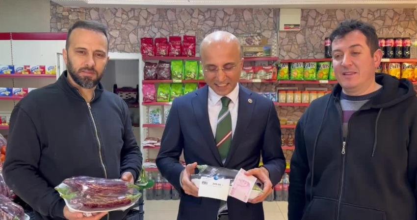 CHP Kayseri Milletvekili Aşkın Genç, bir kilo patlıcanın 249 TL