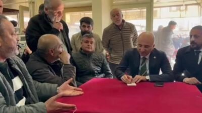 CHP Kayseri Milletvekili Aşkın Genç, Kayseri Nakliyeciler Sitesi’nde nakliyeci esnafıyla