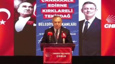 CHP Genel Başkan Yardımcısı Gökan Zeybek partisinin Trakya Belediye Başkanları