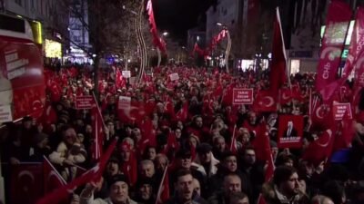 Tutuklu Bolu Belediye Başkanı Tanju Özcan partisinin Bolu'da düzenlediği "Millet