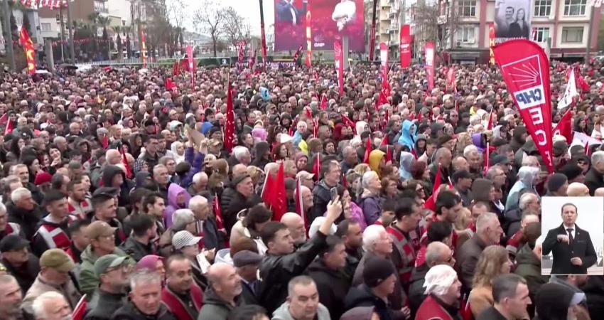 CHP Genel Başkanı Özgür Özel, Çanakkale'de düzenlenen 100'üncü "Millet İradesine