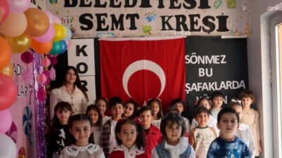 Çukurova Belediyesi Yüzüncüyıl Semt Kreşi öğrencileri, İstiklal Marşı’nın kabulünün yıl