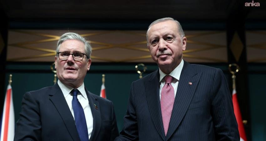 Cumhurbaşkanı Recep Tayyip Erdoğan, Birleşik Krallık Başbakanı Keir Starmer ile