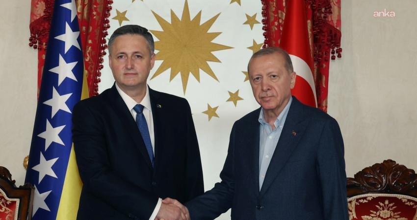 Cumhurbaşkanı Erdoğan, Bosna Hersek Devlet Başkanlığı Konseyi Başkanı Beçiroviç ile bir araya geldi Cumhurbaşkanı Recep Tayyip Erdoğan, Bosna Hersek Devlet Başkanlığı Konseyi Başkanı