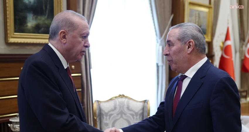Cumhurbaşkanı Recep Tayyip Erdoğan, Filistin Devlet Başkan Yardımcısı Hüseyin eş-Şeyh’i