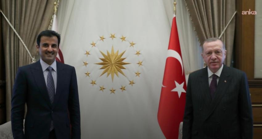 Cumhurbaşkanı Recep Tayyip Erdoğan, Katar Emiri Şeyh Temim bin Hamed