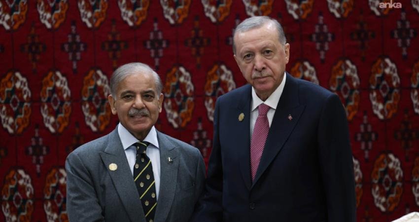 Cumhurbaşkanı Erdoğan, Pakistan Başbakanı Şerif ile görüştü Cumhurbaşkanlığı'ndan, Cumhurbaşkanı Recep Tayyip Erdoğan'ın Pakistan Başbakanı Şahbaz Şerif ile