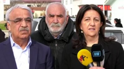 DEM Parti İmralı Heyeti Üyeleri Pervin Buldan ve Mithat Sancar,