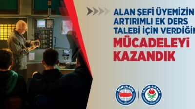 Eğitim-Bir-Sen, Ankara’da bir Mesleki ve Teknik Anadolu Lisesinde koordinatör ve