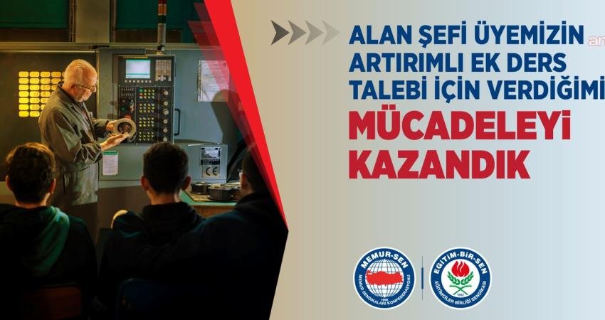 Eğitim-Bir-Sen, Ankara’da bir Mesleki ve Teknik Anadolu Lisesinde koordinatör ve