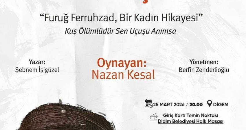 Didim’de “Yaralarım Aşktandır” sahnelenecek Didim'de oyuncu Nazan Kesal’ın sahne aldığı "Yaralarım Aşktandır" adlı tiyatro
