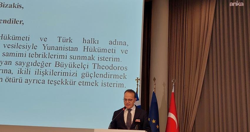 Yunanistan'ın Ankara Büyükelçisi Theodoros Bizakis, Yunanistan'ın Bağımsızlık Günü dolayısıyla düzenlenen resepsiyonda, "Yunanistan