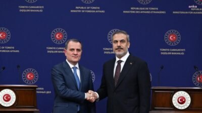 Dışişleri Bakanı Hakan Fidan, Azerbaycan Dışişleri Bakanı Ceyhun Bayramov ile