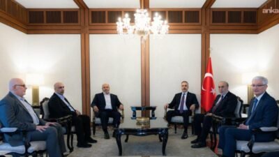 Dışişleri Bakanı Hakan Fidan, Hamas Siyasi Büro Üyesi Halil Hayye