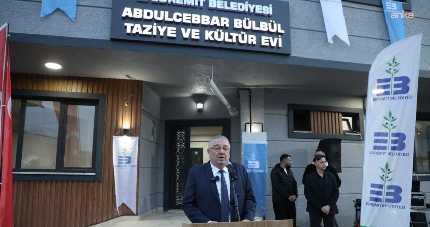 Edremit Belediyesi tarafından İbrahimce Mahallesi’ne kazandırılan "Abdulcebbar Bülbül Taziye ve